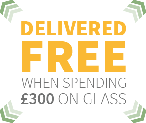Free glass delivery when £300 spent on glass
