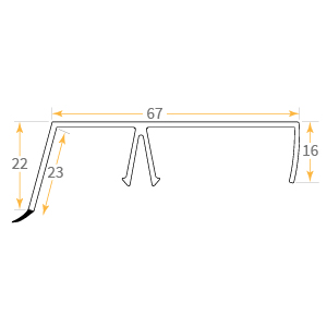 Ultralite 500 Starter Bar (Firrings) Top Cap