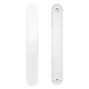 Yale Torjan Sparta Lever Handle Long Blank Plate White