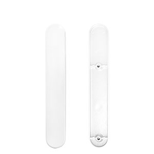 Yale Torjan Sparta Lever Handle Short Blank Plate White