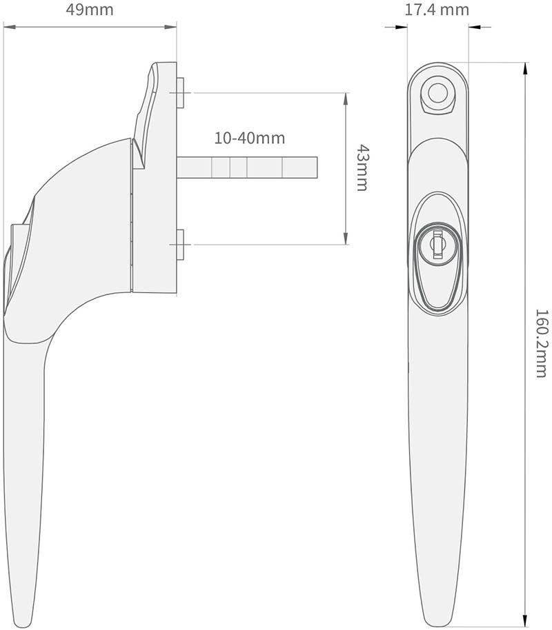 Detail fitting endstop bar as gable end starter bar