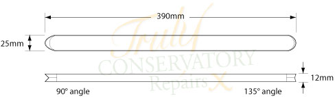 Window Board 90°/135° Internal Corner Joint