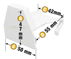 Ultralite 500 UEC500 Glazing Bar End Caps (5 Pack)