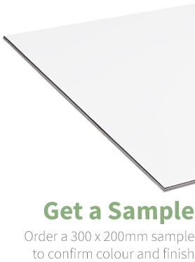 Aluminium Composite Render Panel Sample