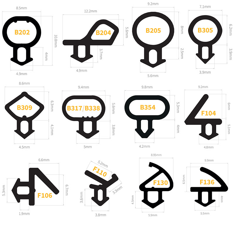 Window and Door Bubble and Flipper Gasket Replacement Seals