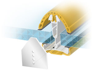 Exploded diagram of End-Fix Retainer Plate