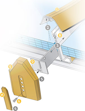 Exploded diagram of Side-Fix Retainer Plate